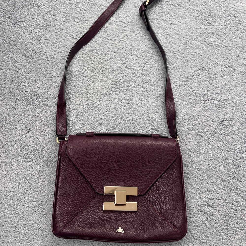 DeMellier Deep Burgundy Crossbody Bag